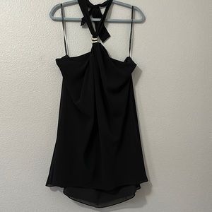 Long flowing halter top.